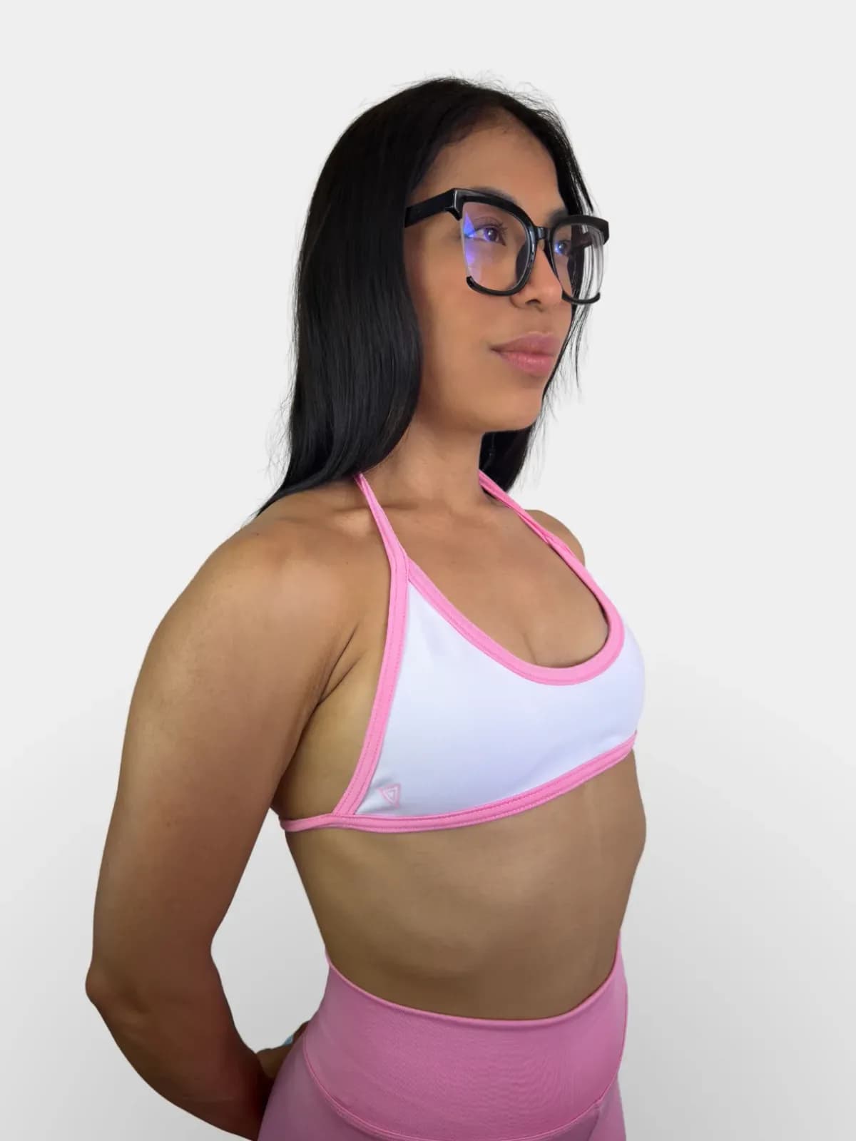 Top Luna San Valentín Blanco con rosado